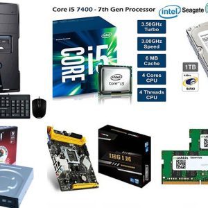 Clon Intel Core i5-7400  4GB Ram 1TB Disco duro 24X DVD- RW